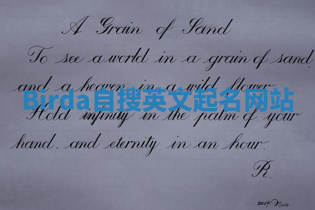 Birda自搜英文起名网站