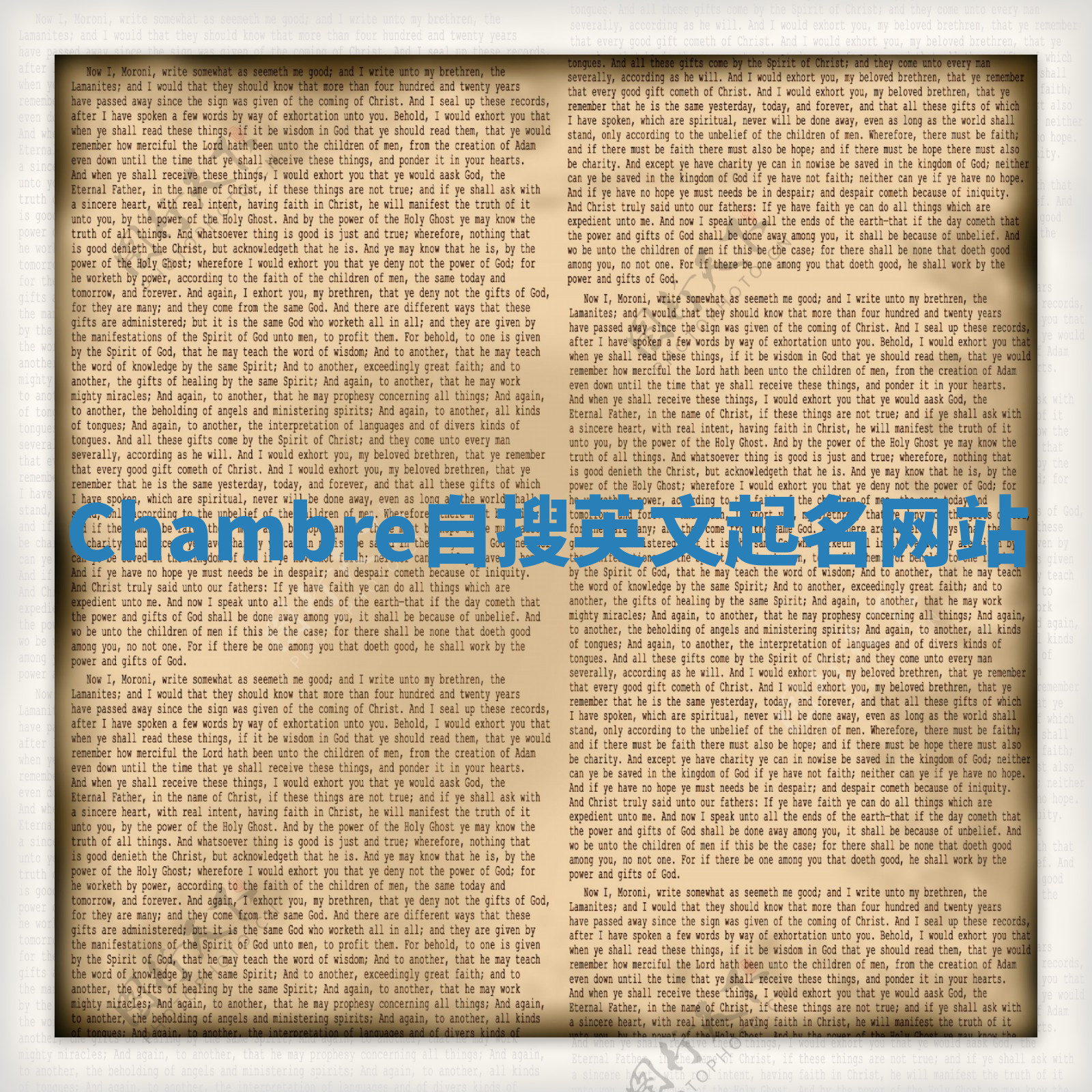 Chambre自搜英文起名网站