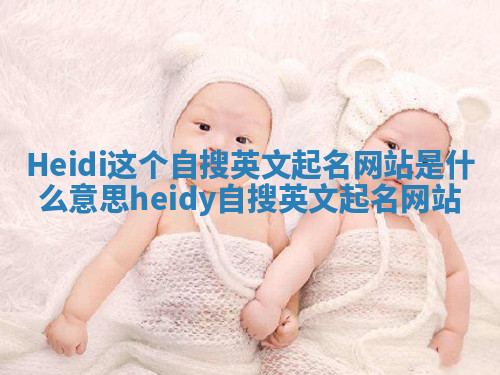 Heidi这个自搜英文起名网站是什么意思 heidy自搜英文起名网站 Heidi这个自搜英文起名网站是什么意思 heidy自搜英文起名网站