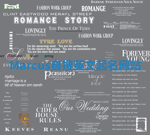 Marcus自搜英文起名网站