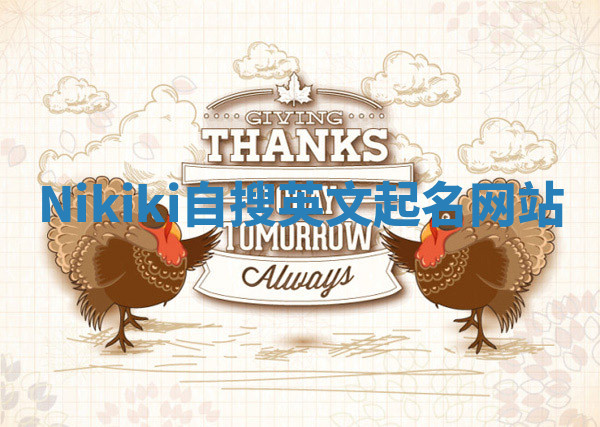 Nikiki自搜英文起名网站