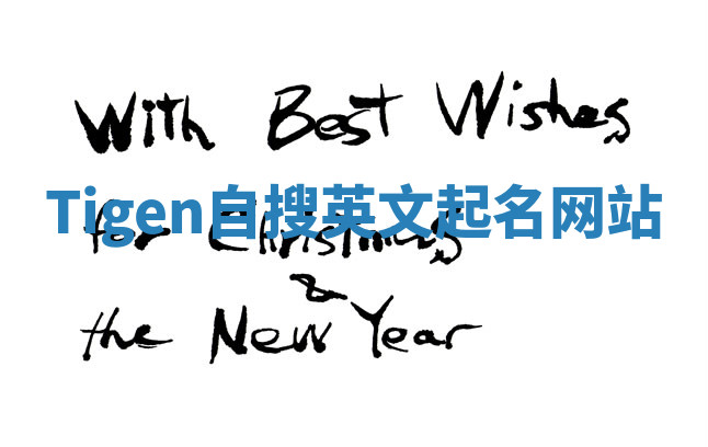 Tigen自搜英文起名网站