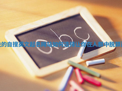 个性的自搜英文起名网站如何选择让你在人群中脱颖而出