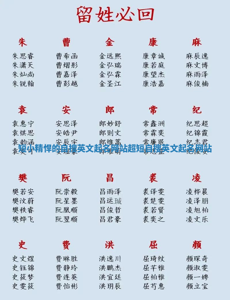 短小精悍的自搜英文起名网站 超短自搜英文起名网站 短小精悍的自搜英文起名网站 超短自搜英文起名网站